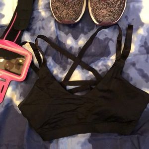 Strappy sports bra